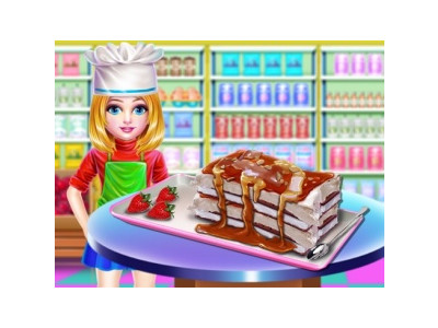 아이스크림 샌드위치 케이크 합쳐서 만들기 게임 ▶ ICE CREAM SANDWICH CAKE