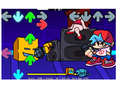 프라이데이 나이트 펌킨 지오메트리 대시 모드 - FNF vs Geometry Dash