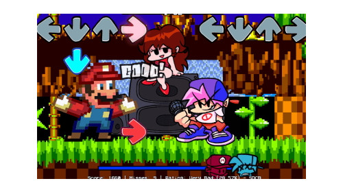 프라이데이 나이트 펌킨 도클리 마리오 (B-사이드 도클리 소닉) 모드 - FNF vs Dorkly Mario…