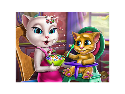 안젤라 유아 사료 먹이기 게임 ▶ ANGELA TODDLER FEED