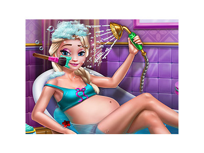 임신한 엘사 목욕 도와주기 게임 ▶ PREGNANT ICE QUEEN BATH CARE