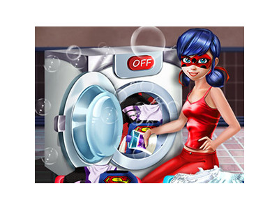 레이드버그의 의상 세탁하기 게임 ▶ LADYBUG WASHING COSTUMES