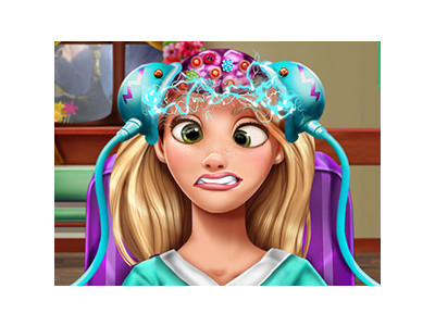 라푼젤 머리 치료 게임 ▶ RAPUNZEL BRAIN DOCTOR