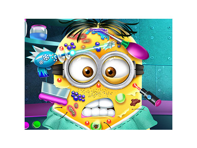 미니언즈 망가진 얼굴 치료하기 게임 ▶ MINI SKIN DOCTOR