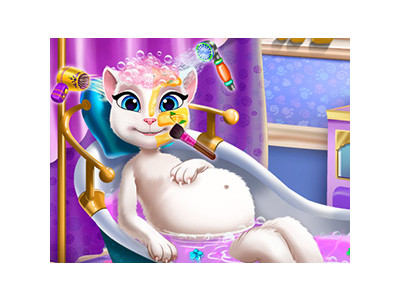 임산부 고양이 씻기기 게임 ▶ PREGNANT KITTY SPA