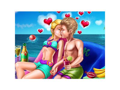 엘리 프라이빗 비치 패션 커플 게임 ▶ ELLIE PRIVATE BEACH