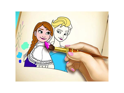 겨울왕국 색칠 공부 게임 ▶ ICE KINGDOM COLORING BOOK