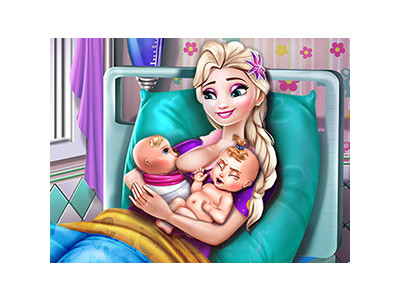 엘사의 쌍둥이 출산 게임 ▶ ICE QUEEN TWINS BIRTH