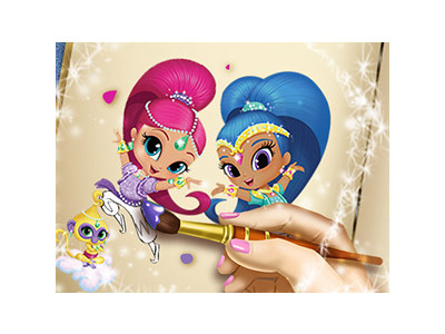 쉬머 앤 샤인 색칠 놀이 게임 ▶ SHIMMER AND SHINE COLORING BOOK