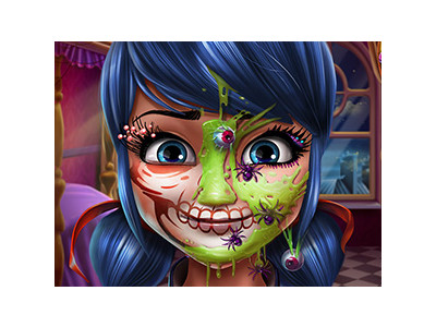 레이드버그의 할로윈 메이크업 게임 ▶ DOTTED GIRL HALLOWEEN MAKEUP