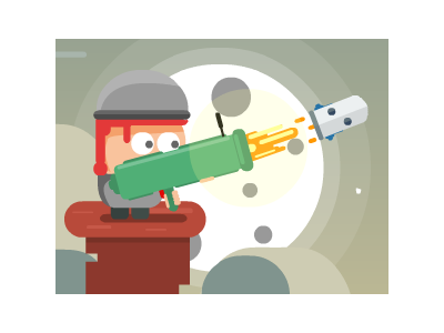 외계물체 대포 쏘기 게임 ▶ ONE MAN INVASION