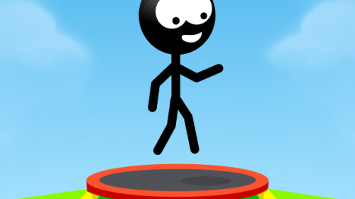통통 트램폴린 스틱맨 게임 ▶ TRAMPOLINE STICKMAN