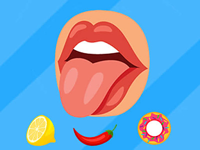 혀로 음식먹기 병맛 게임 - TASTE THEM ALL