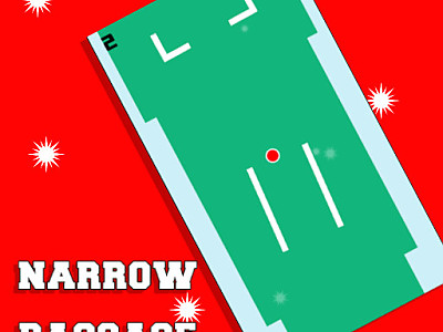 어려운 좁은 통로 빠져나오기 컨트롤 게임 - NARROW PASSAGE