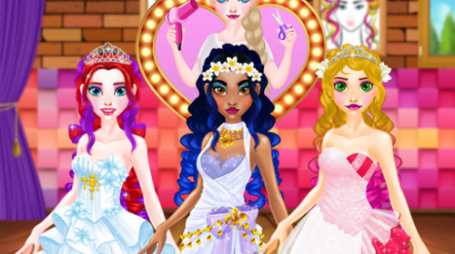 세명의 공주님 결혼시키기 옷입히기게임 - WEDDING HAIRDRESSER FOR PRINCESSES