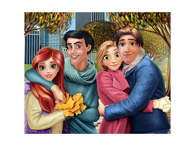 네명 커플 패션 게임 ▶ COUPLES AUTUMN OUTFITS