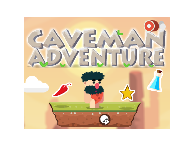 원시인 끝없는 모험 게임 ▶ CAVEMAN ADVENTURE