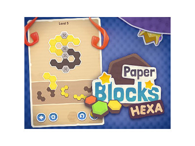 종이 블록 헥사퍼즐 게임 ▶ PAPER BLOCKS HEXA