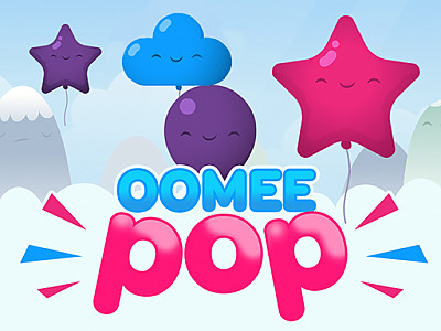 귀여운 풍선 터트리기 게임 ▶ OOMEE POP
