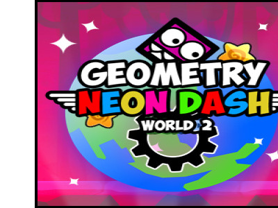 지오매트릭스 네온 대시 월드 시리즈 2 게임 ▶ GEOMETRY NEON DASH WORLD TWO