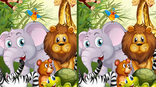 동물 틀린그림 찾기 게임 ▶ FIND SEVEN DIFFERENCES ANIMALS
