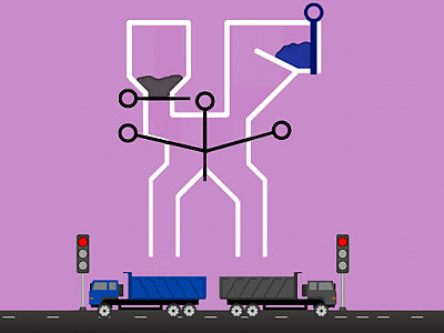 트럭 안에 모래모으기 게임 ▶ SAND TRUCK