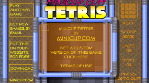 테트리스 플래시게임하기 [TETRIS]