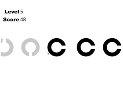 동체시력테스트 게임