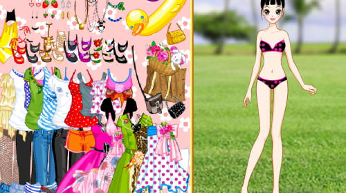 날씬한 파니팡 옷입히기 ▶ 파니팡 게임